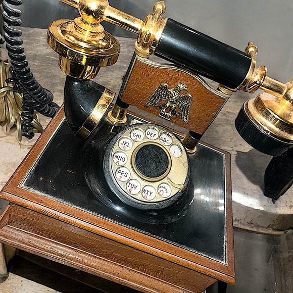 Other - Vintage western electric Original Rotary Phone, Brass Eagle Detail WORKING PHONE